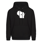 S00049Wisconsin - Love Men's Hoodie - black