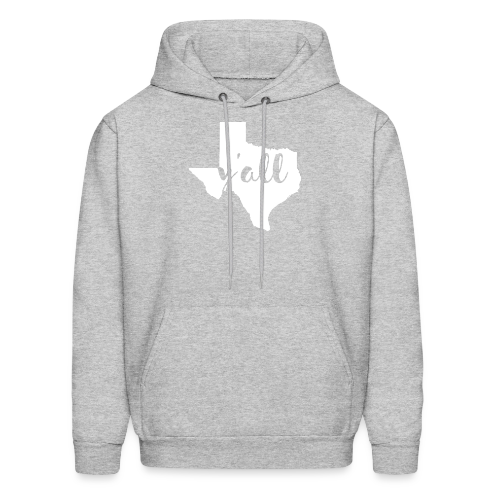 S00043 Texas -Y'all  Men's Hoodie - heather gray