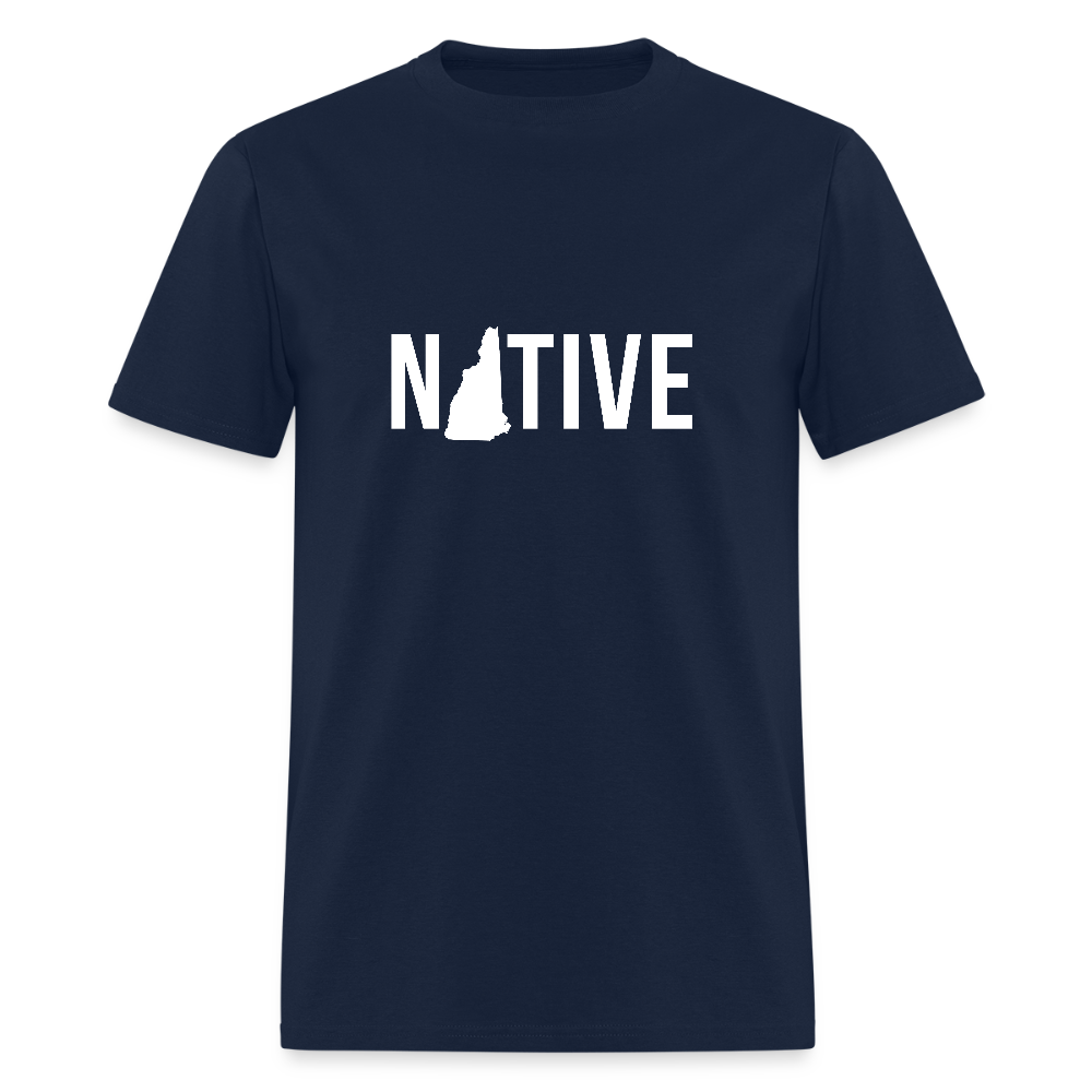 S00029  New Hampshire Native Gift, Unisex T-shirt, Woman's tee, V-neck, Summer ApparelMen's T-Shirt | GILDAN 5000 - navy
