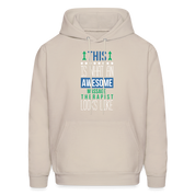 This is what an awesome Massage Therapist looks like S00079 Men's Hoodie - Sand