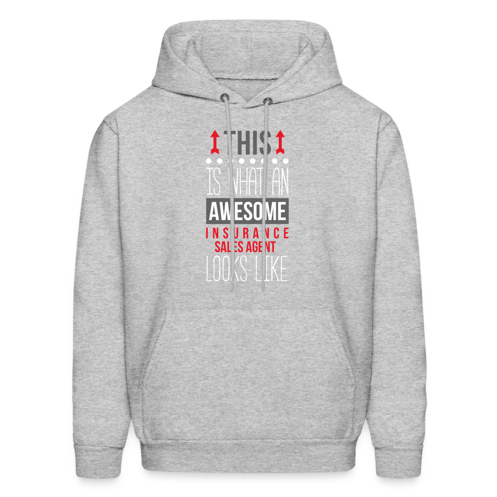 This is what an awesome Insurance Sales Agent looks like S00091 Men's Hoodie - heather gray