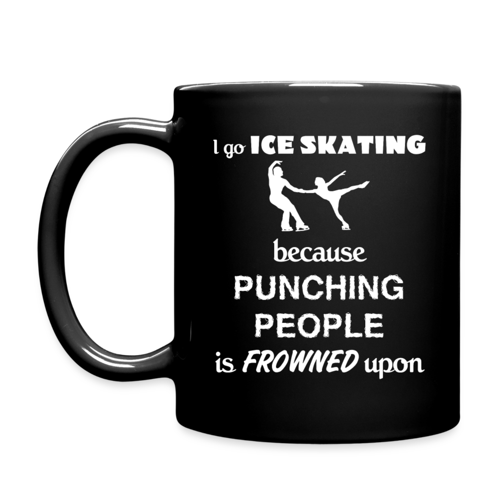 I go Ice Skating Full Color Mug - black
