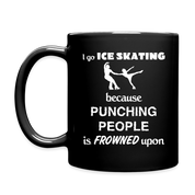 I go Ice Skating Full Color Mug - black