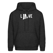 S00039 Rhode Island - Love Men's Hoodie - charcoal grey