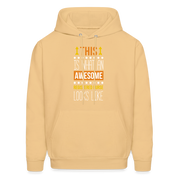 Registered nurse Hoodie - This is what an awesome Registered nurse looks like S00071 Men's Hoodie - light gold 