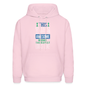This is what an awesome Massage Therapist looks like S00079 Men's Hoodie - pale pink