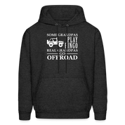 K00008 Some Grandpas play bingo, real Grandpas go Off-road  Men's Hoodie - charcoal grey