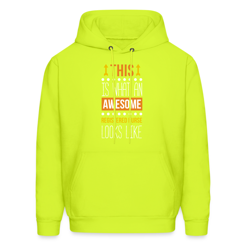 Registered nurse Hoodie - This is what an awesome Registered nurse looks like S00071 Men's Hoodie - safety green
