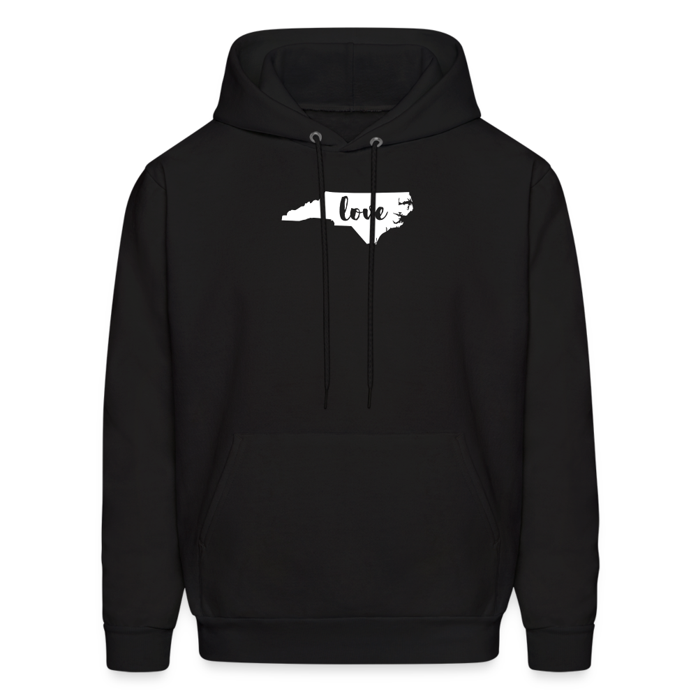 S00033 North Carolina- Love Men's Hoodie - black