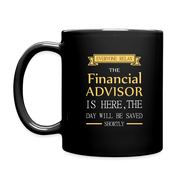 VL000078  Financial Advisor Everyone relax Gift, Christmas, Birthday Present for Financial Advisor Black Mug - black