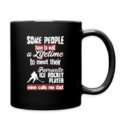 Ice Hockey Player Gift.Black Mug Father's Day gift.Cramic Coffee Mug, Ice Hockey Christmas Gift, Birthday Gift for Ice Hockey player parent. Full Color Mug - black