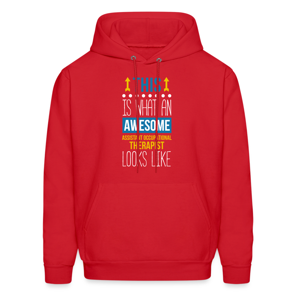 TThis is what an awesome Assistant occupational therapist looks like S00072 Men's Hoodie - red