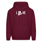 S00039 Rhode Island - Love Men's Hoodie - burgundy