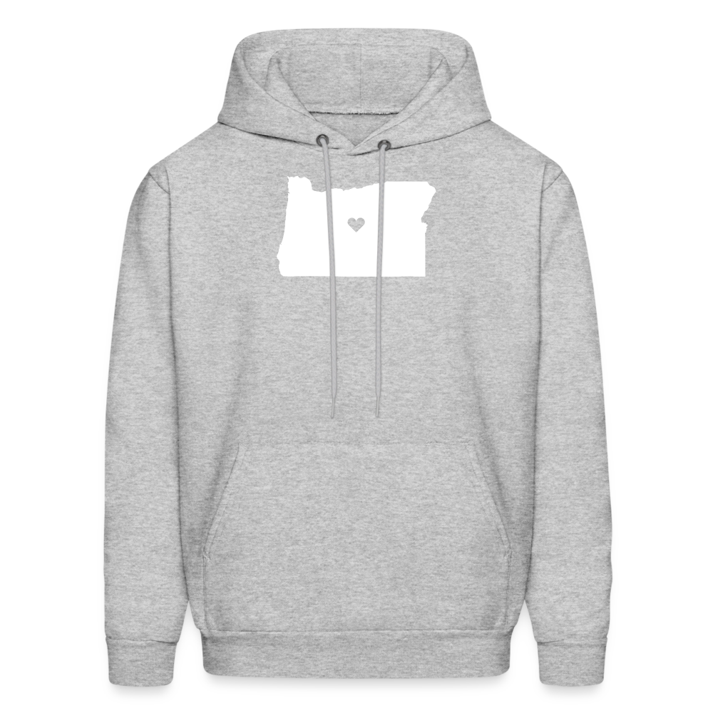 S00037 Oregon-Love  Men's Hoodie - heather gray