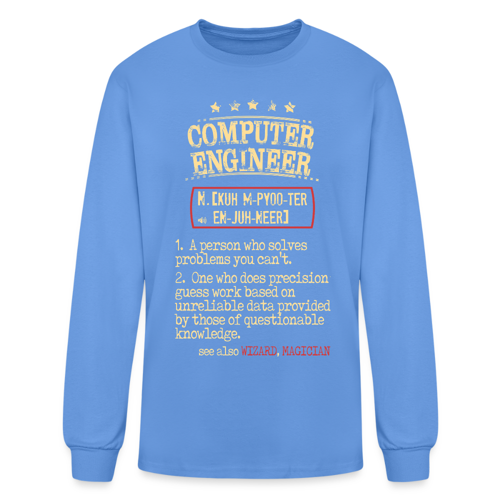 K00800 Computer Engineer crewneck - Computer Engineer see also WIZARD, MAGICIAN, - carolina blue