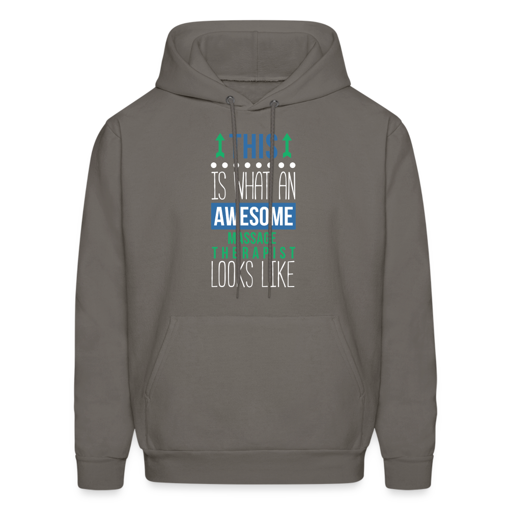 This is what an awesome Massage Therapist looks like S00079 Men's Hoodie - asphalt gray