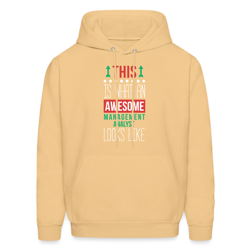 Management analyst This is what an awesome Management analyst looks like S00077 Men's Hoodie - light gold 