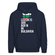 Men hoodie K00414 Bulgaria Hoodie - Legends are born in Bulgaria, Bulgarian Gift  Men's Hoodie - navy