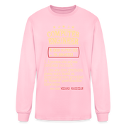 K00800 Computer Engineer crewneck - Computer Engineer see also WIZARD, MAGICIAN, - pink