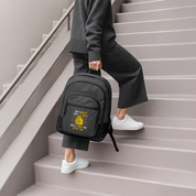 She's beauty, she's grace, she'll punch you in the face Backpack - charcoal grey