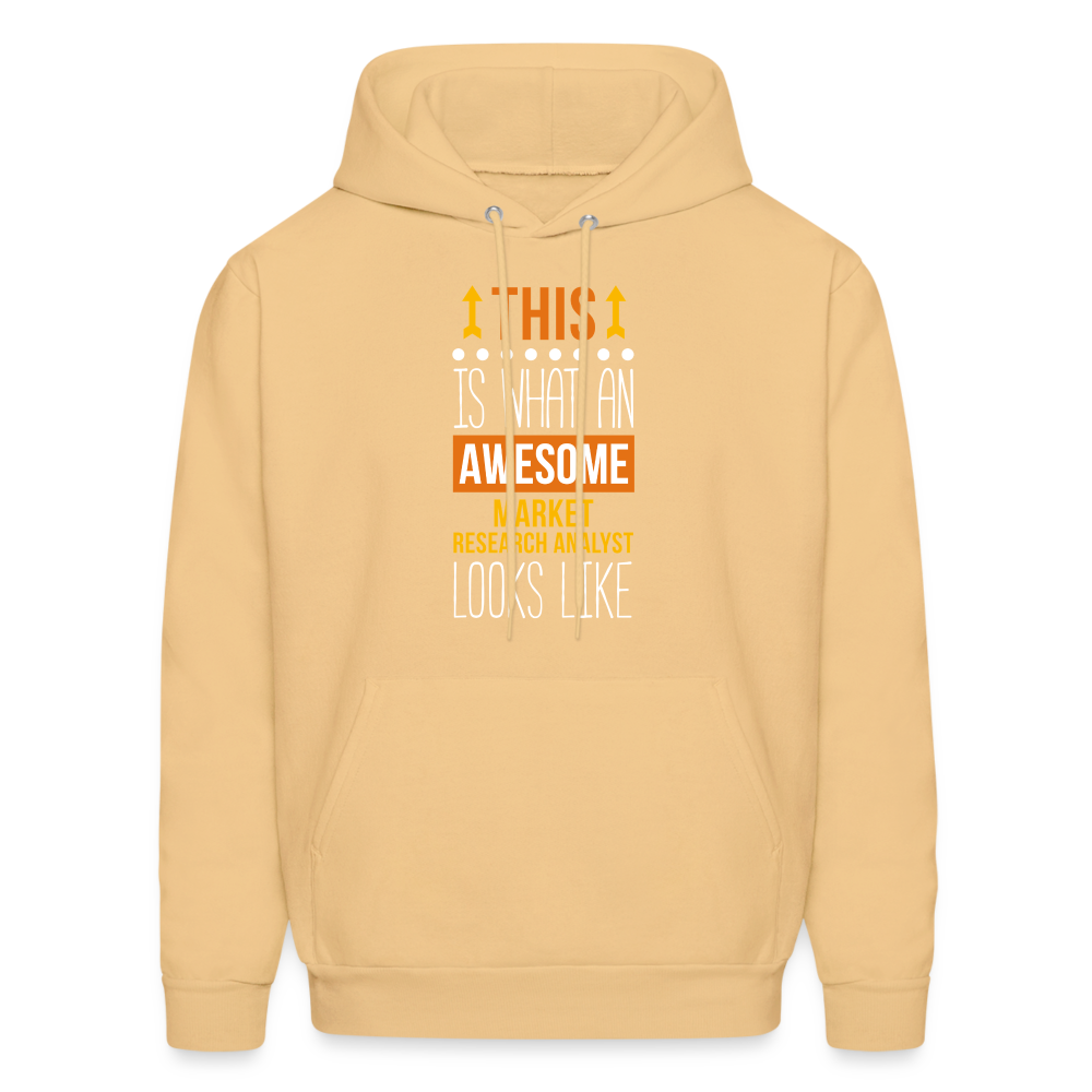 Market Research Analyst This is what an awesome Market Research Analyst looks like  S00087 Men's Hoodie - light gold 