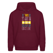 Physician assistant Hoodie - This is what an awesome Physician assistant looks like S00065 Men's Hoodie - burgundy