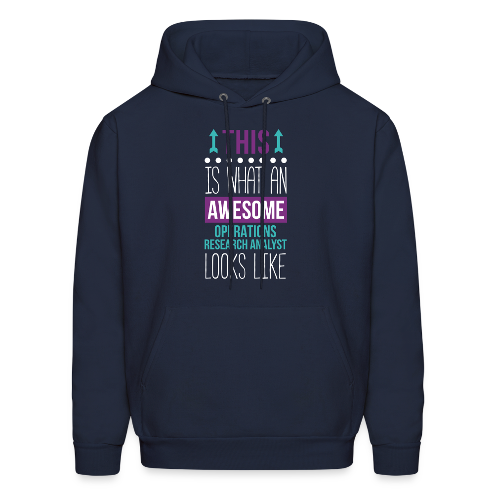 This is what an awesome Operations research analyst looks like  S00069 Men's Hoodie - navy