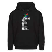 Legends are born in South Africa Unisex Hoodie - black