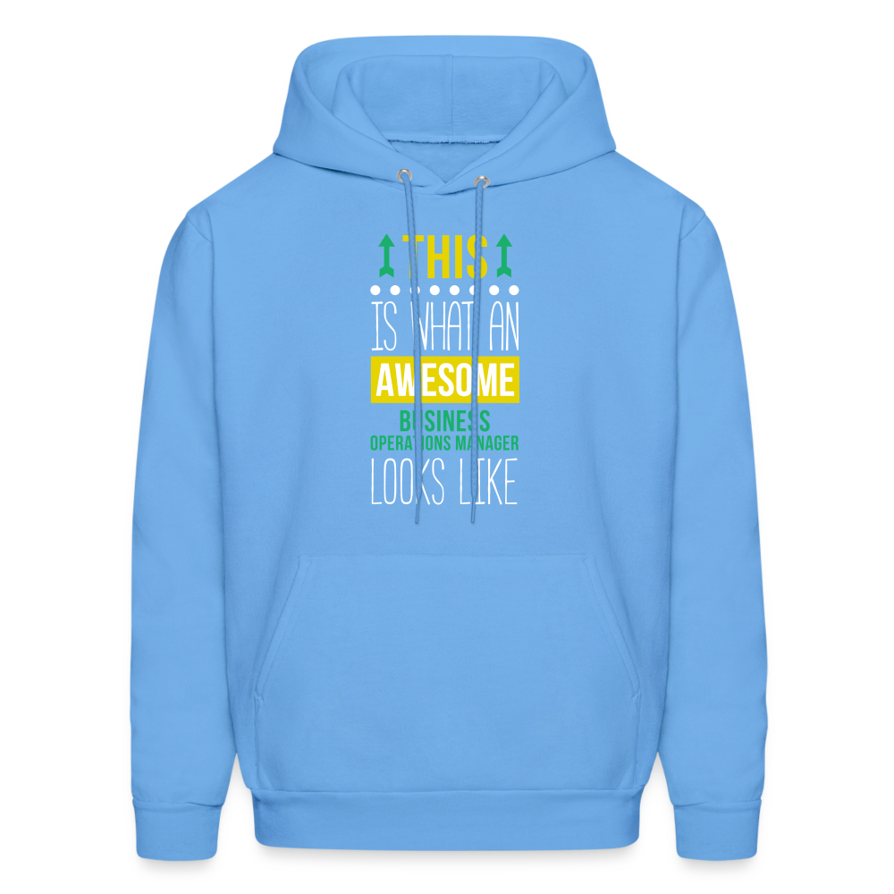 This is what an awesome Business operations manager looks like  S00080 Men's Hoodie - carolina blue