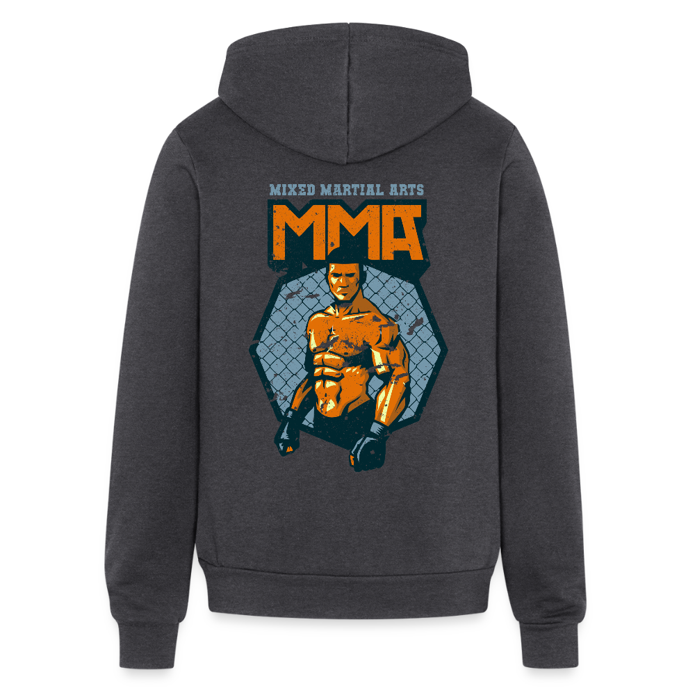 Mixed martial arts Unisex Zip Hoodie S00305 - charcoal grey