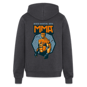Mixed martial arts Unisex Zip Hoodie S00305 - charcoal grey