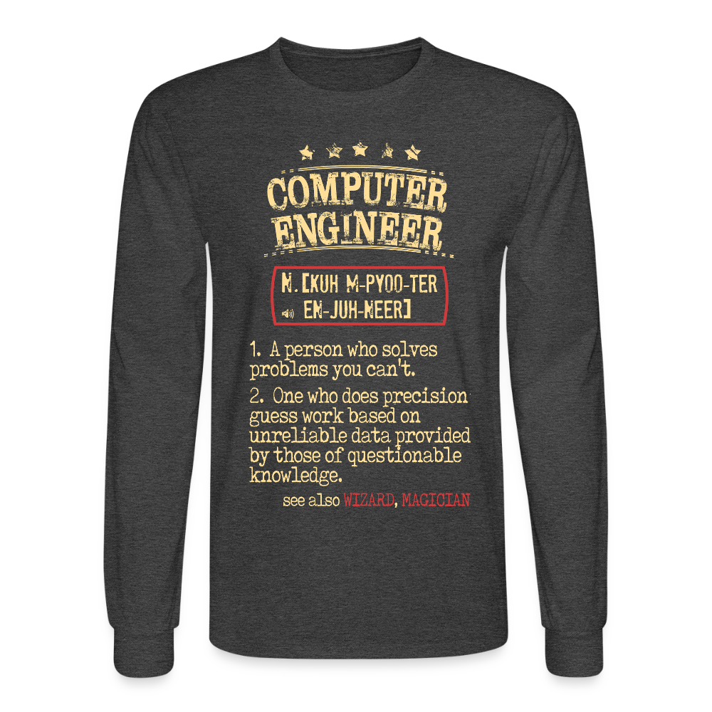 K00800 Computer Engineer crewneck - Computer Engineer see also WIZARD, MAGICIAN, - heather black