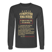 K00800 Computer Engineer crewneck - Computer Engineer see also WIZARD, MAGICIAN, - heather black