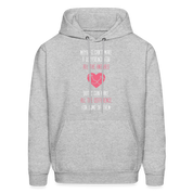 Maybe I can't make a difference for all the animals, but I can make all the difference for some of them S00058 Men's Hoodie - heather gray