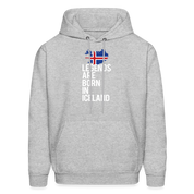 Legends are born in Iceland Men's Hoodie - heather gray