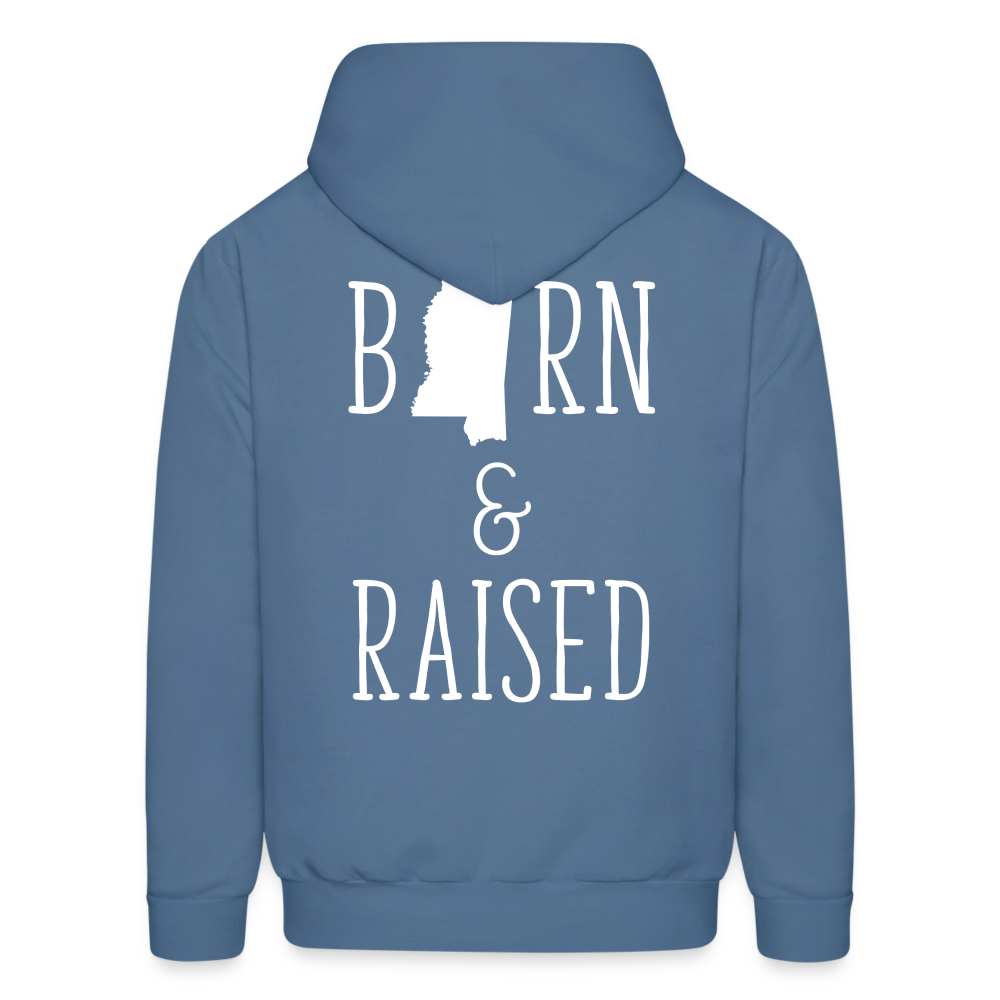 S00024 Mississippi Born & raised  Men's Hoodie - denim blue