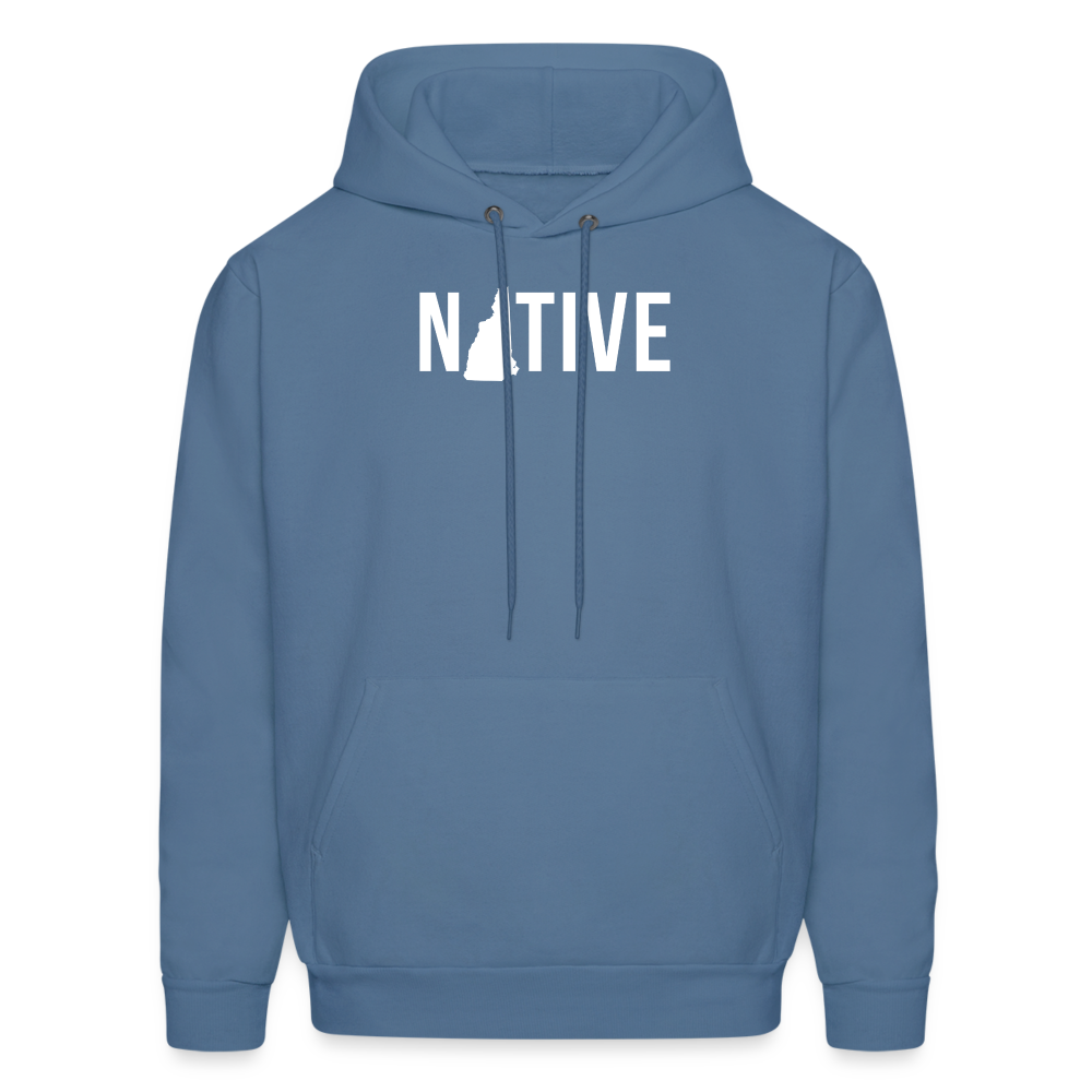S00029 New Hampshire- Native Men's Hoodie - denim blue