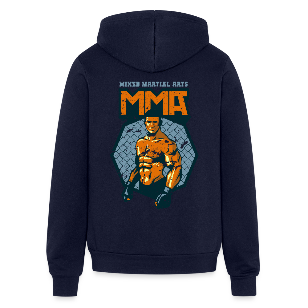 Mixed martial arts Unisex Zip Hoodie S00305 - navy
