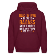 SB10433 Truck  driver badass Men's Hoodie - burgundy