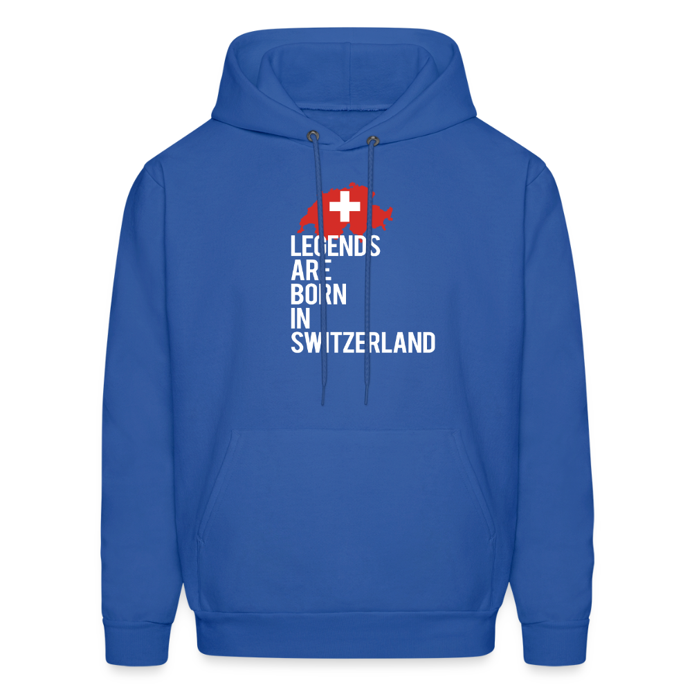 Legends are born in Switzerland Unisex Hoodie - royal blue