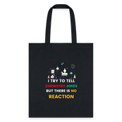 Chemistry jokes tote bag new design 2025 - black