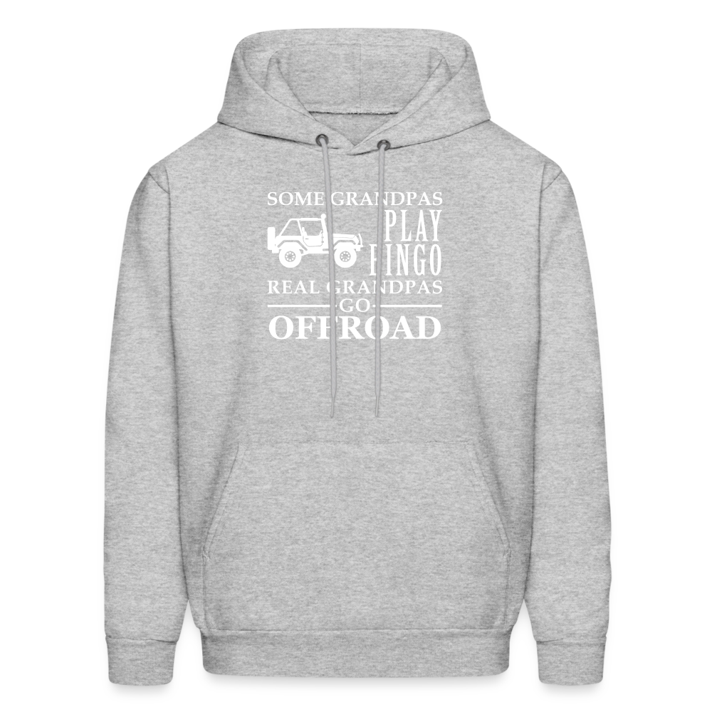 K00008 Some Grandpas play bingo, real Grandpas go Off-road  Men's Hoodie - heather gray
