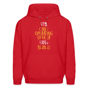 K00260  Chief Operating Officer Hoodie - Operating Officer Apparel, Operating Officer GiftMen's Hoodie - red