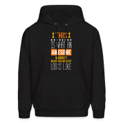 Market Research Analyst This is what an awesome Market Research Analyst looks like  S00087 Men's Hoodie - black
