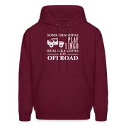 K00008 Some Grandpas play bingo, real Grandpas go Off-road  Men's Hoodie - burgundy