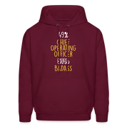 K00260  Chief Operating Officer Hoodie - Operating Officer Apparel, Operating Officer GiftMen's Hoodie - burgundy