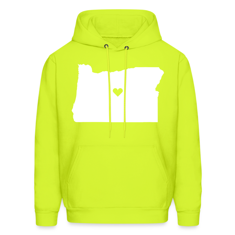 Oregon Love Hoodie - safety green
