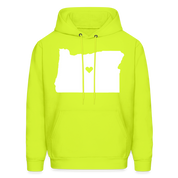 Oregon Love Hoodie - safety green
