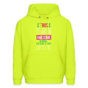 Medical Secretary This is what an awesome Medical Secretary looks like  S00078Men's Hoodie - safety green