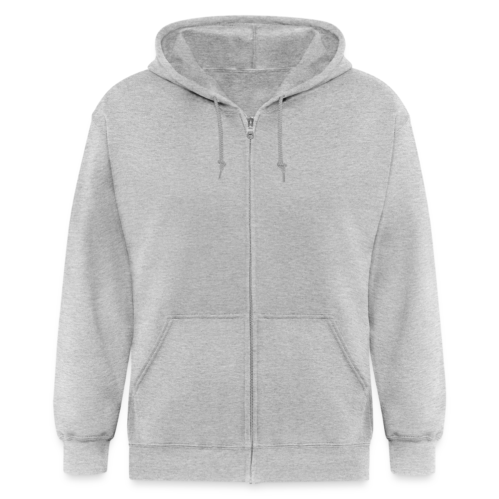 S00372  American Grown with irish roots Unisex Zip Hoodie Irish Roots Men's Zip Hoodie - heather gray